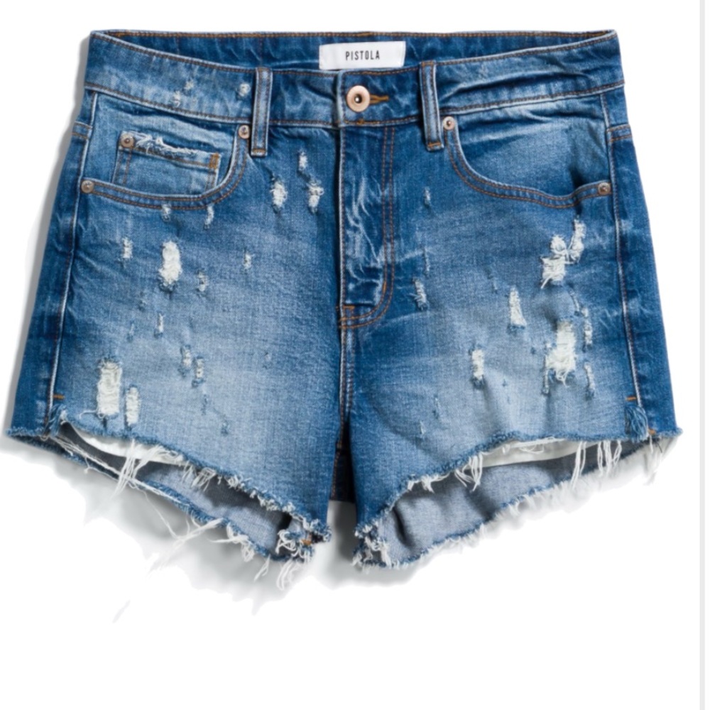 Pistola Winston Distressed Scissor Cut Hem Short